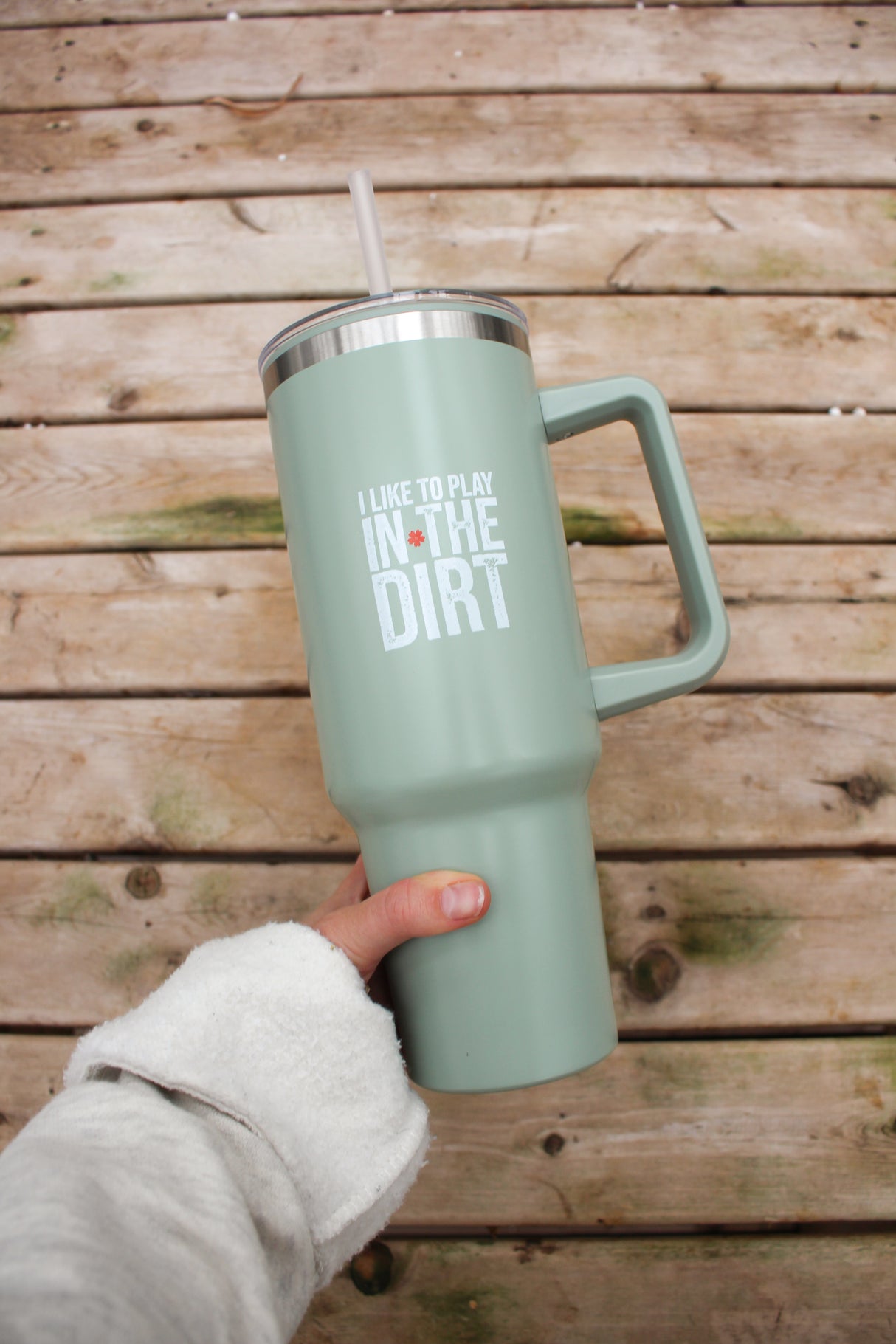 Romence Gardens "I Like To Play In The Dirt" 40 oz. Tumbler