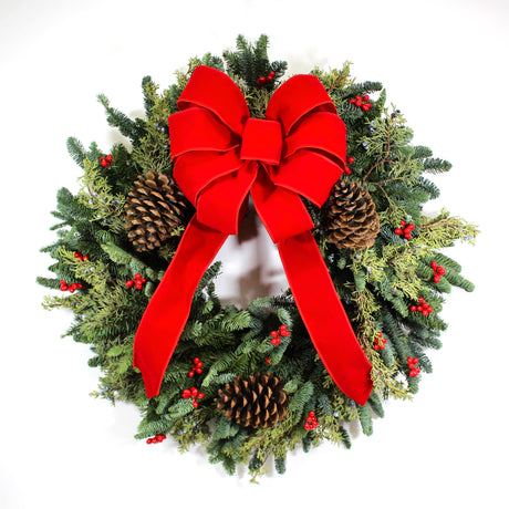 24" Romence Gardens Red Berry Wreath