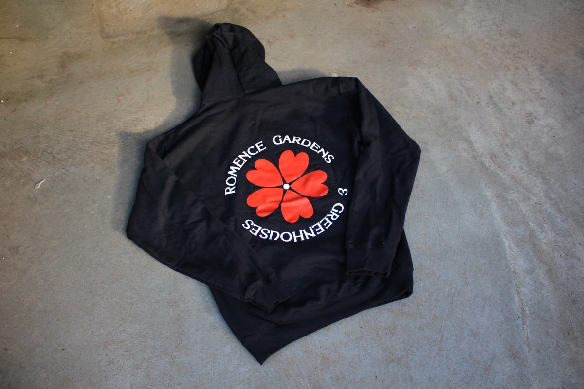 Romence Gardens Logo Hoodie back