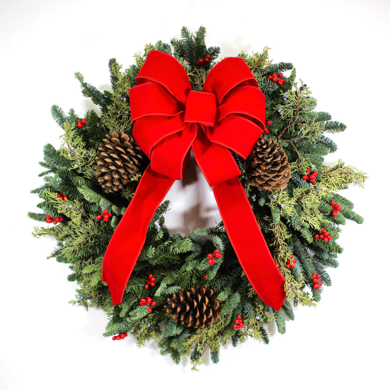 Outlets Red Berry Ornament Wreath