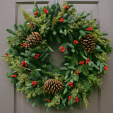 24" Romence Gardens Red Berry Wreath