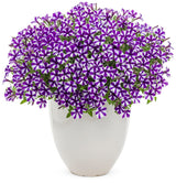 Petunia hybrid 'Supertunia Mini Vista® Violet Star' in decorative pot